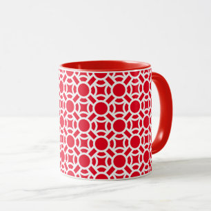 Taza Patrón blanco sin costuras fondo de color personal