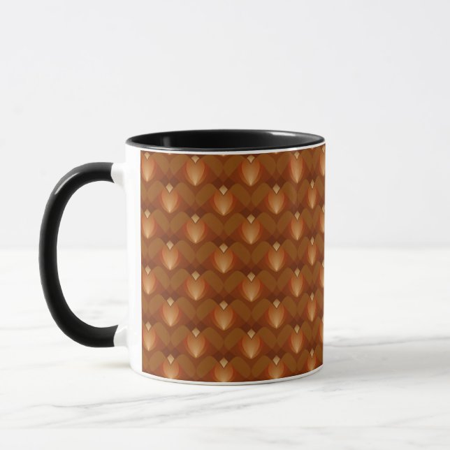 Taza Patrón Boho Retro al estilo de los 70 (Izquierda)