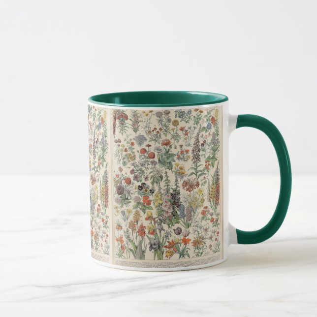 Taza Patrón botánico vintage (Derecha)