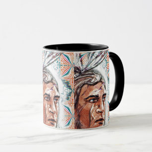 Taza Patrón cacique y fractal