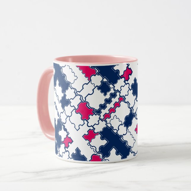 Taza Patrón colorido , elegante (Anverso izquierdo)