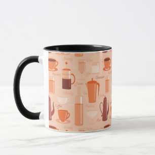 Taza Patrón con bebidas y texto