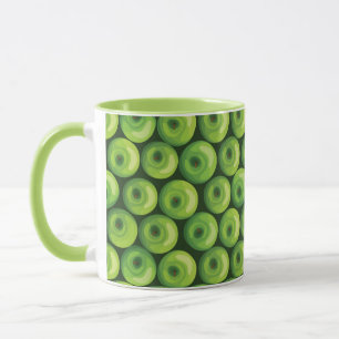 Taza Patrón con manzanas verdes