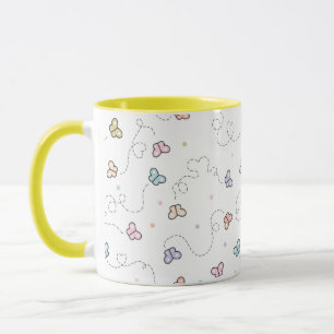 Taza Patrón continuo de mariposa