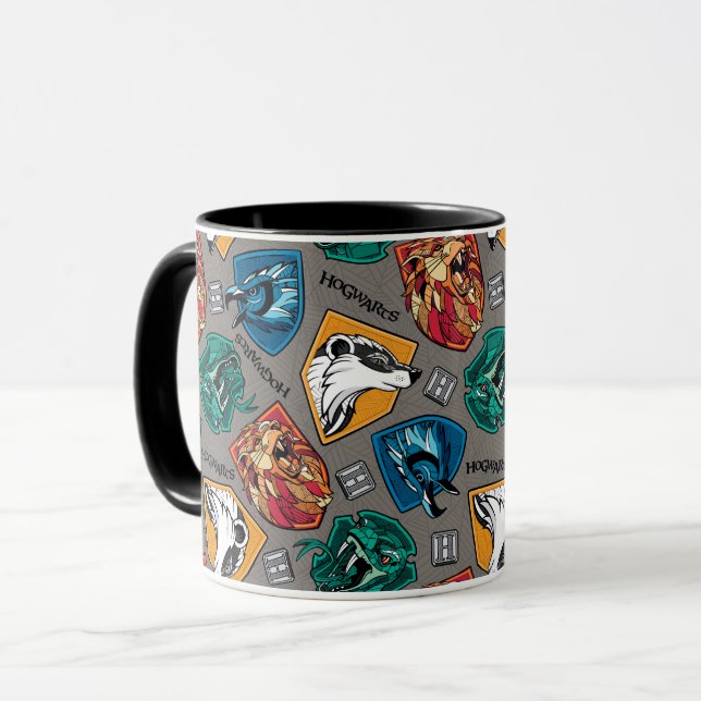 Taza Patrón cruzado de las casas HOGWARTS™ (Anverso izquierdo)