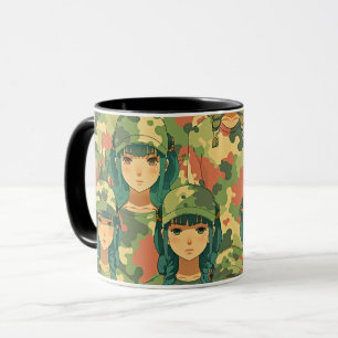 Taza Patrón de acuarela de barco de vela con velas esca