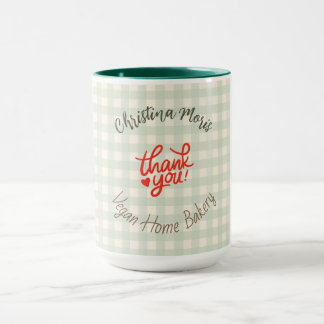 Taza Patrón de agradecimiento para pequeña panadería ve