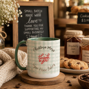 Taza Patrón de agradecimiento para pequeña panadería ve