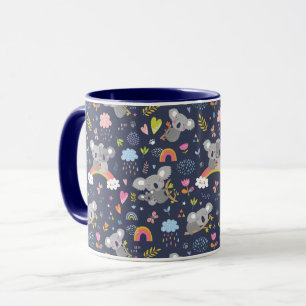 Taza Patrón de amor del arcoiris de Koala