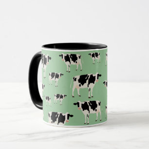 Taza Patrón de animales de granja de vaca