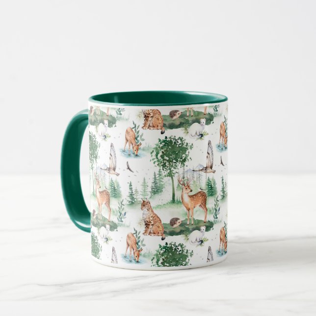 Taza Patrón de animales de Woodland Baby (Anverso izquierdo)