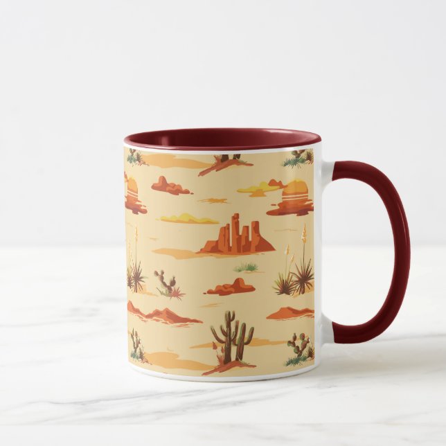 Taza Patrón de Arizona del paisaje desierto (Derecha)