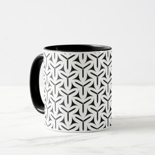 Taza Patrón de aspas góticas café Mug (Anverso izquierdo)