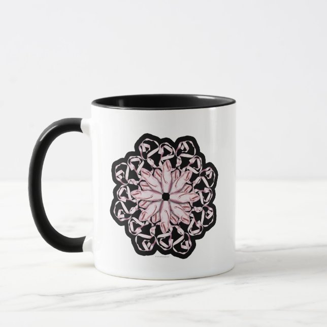 Taza Patrón de ballet (rosa) Mug (Izquierda)