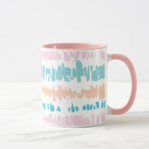 Taza Patrón de Batik Pastel