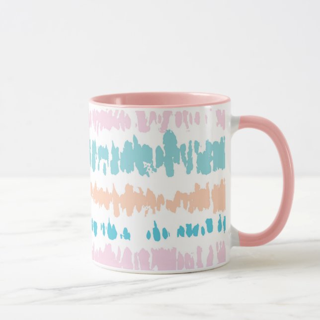Taza Patrón de Batik Pastel (Derecha)