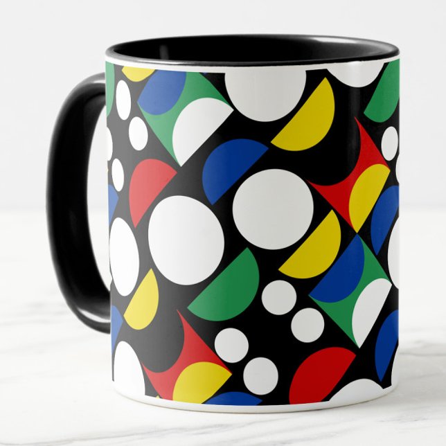Taza Patrón de Bauhaus Escandinavo Negro a Mediados del (Subido por el creador)