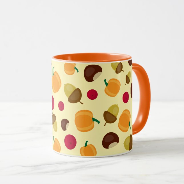 Taza Patrón de Berries de la Calabaza de la Caída del O (Anverso derecho)