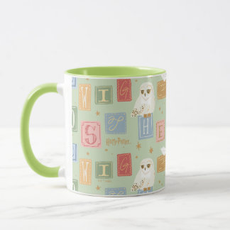 Taza Patrón de bloque de letras de Hedwig Post