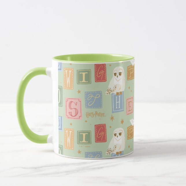 Taza Patrón de bloque de letras de Hedwig Post (Izquierda)