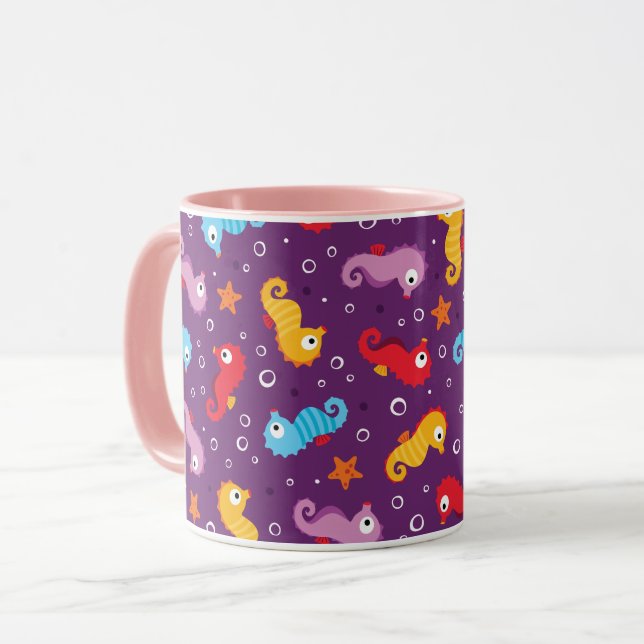 Taza Patrón de caballitos de mar sin mar (Anverso izquierdo)