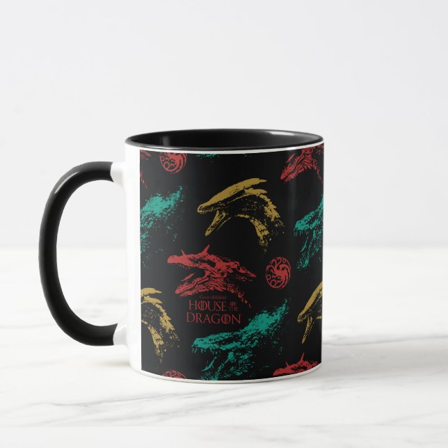 Taza Patrón de cabeza de dragón (Izquierda)