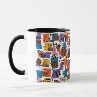 Taza Patrón de café lindo – Amante del café colorido