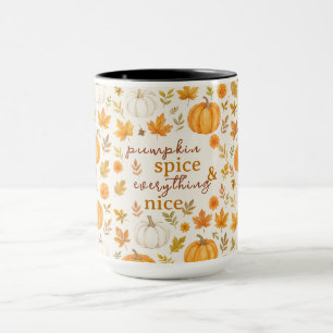 Taza Patrón de calabaza Acción de gracias