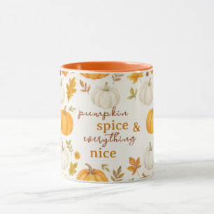 Taza Patrón de calabaza Acción de gracias