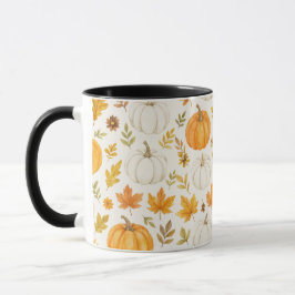 Taza Patrón de calabaza | Acción de gracias
