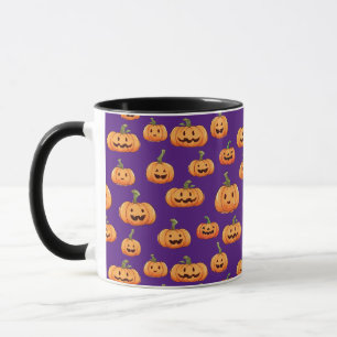 Taza Patrón de calabaza sin soldadura de Halloween