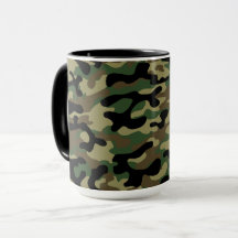 Patrón de camuflaje caqui de bosque