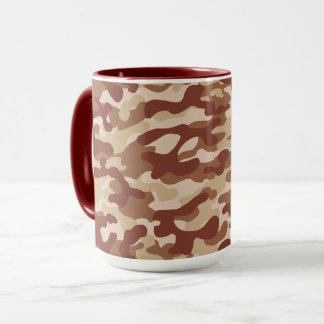 Taza Patrón de camuflaje de arena del desierto 