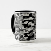 Patrón de camuflaje urbano gris negro