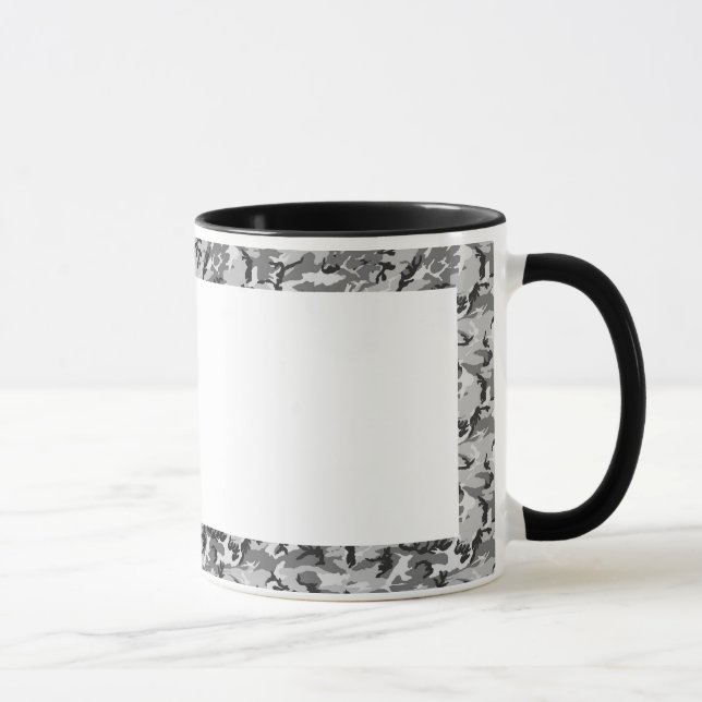 Taza Patrón de camuflaje urbano - negro y gris (Derecha)