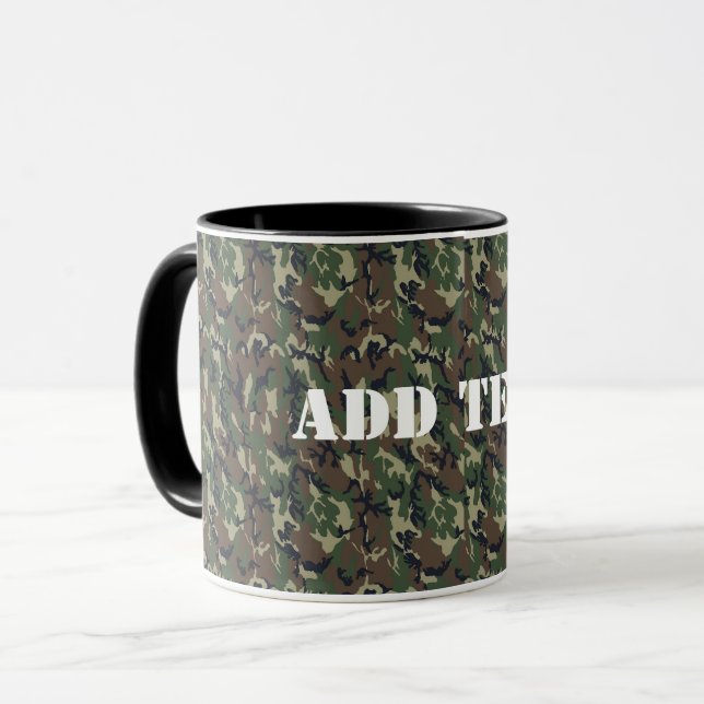 Taza Patrón de camuflaje verde militar (Anverso izquierdo)
