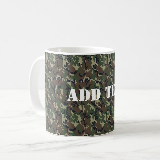 Taza Patrón de camuflaje verde militar (Anverso izquierdo)