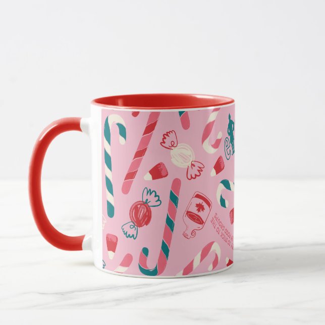 Taza Patrón de Candy Elf Holiday (Izquierda)