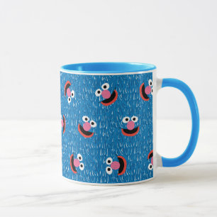 Taza Patrón de cara peluda de Grover