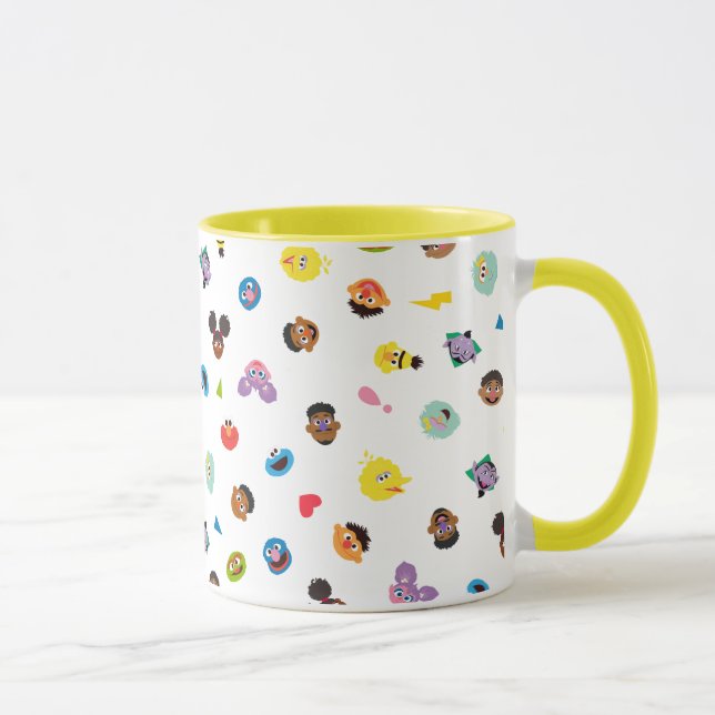 Taza Patrón de caras comunes (Derecha)