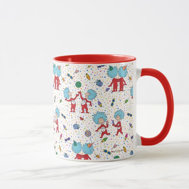 Taza Patrón de Celebración de Thing One y Thing Two (Derecha)