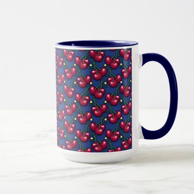 Taza Patrón de cerezas (Derecha)