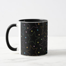 Taza Patrón de cielo estrellado mágico colorido