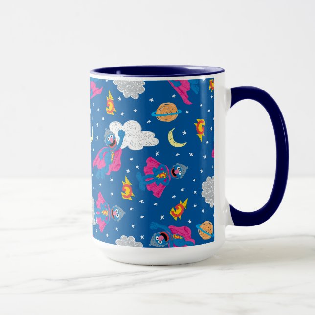 Taza Patrón de cielo nocturno de Super Grover 2.0 (Derecha)