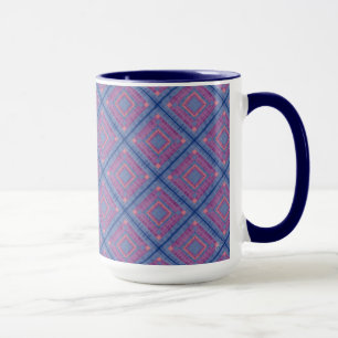 Taza Patrón de colcha de diamantes 1