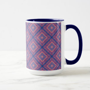 Taza Patrón de colcha de diamantes 2