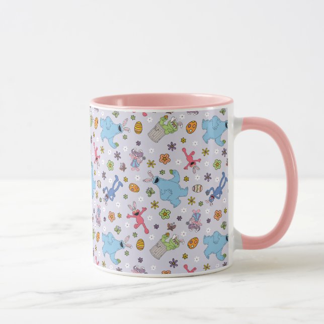 Taza Patrón de conejito de Pascua de Plaza Sésamo (Derecha)