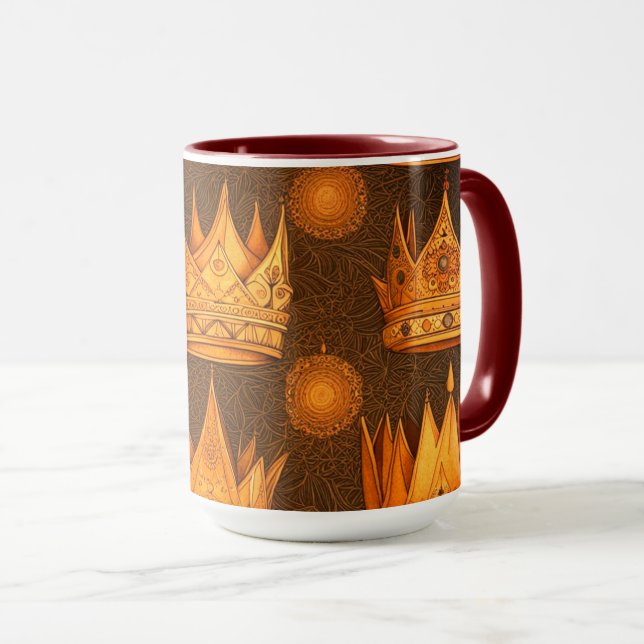 Taza Patrón de Coronas Doradas  (Anverso derecho)