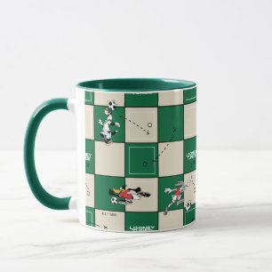 Taza Patrón de cuadrícula de fútbol de LOONEY TUNES™