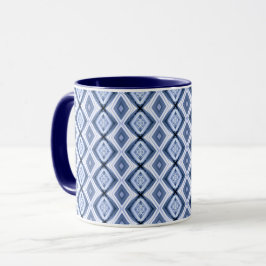 Taza Patrón de Diamantes Azules Armonía Diamantes Azule